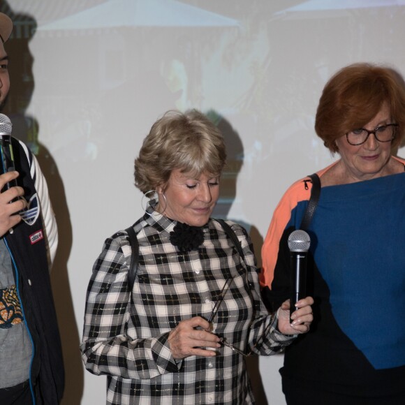 Régine Teyssot - Tirage national du Don'actions du Secours Populaire à Paris, le 16 mars 2018.