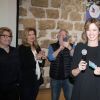Véronica Antonelli, Valérie Trierweiler, Christian Rauth, Isabelle Ithurburu - Tirage national du Don'actions du Secours Populaire à Paris, le 16 mars 2018.