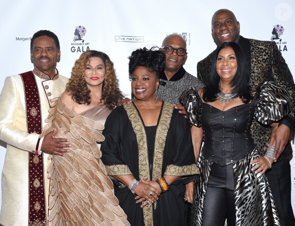 Magic Johnson, Cookie Johnson, LaTanya Richardson, Samuel L. Jackson, Tina Knowles et Richard Lawson à la soirée Wearable Art Gala, samedi 17 mars à Los Angeles
