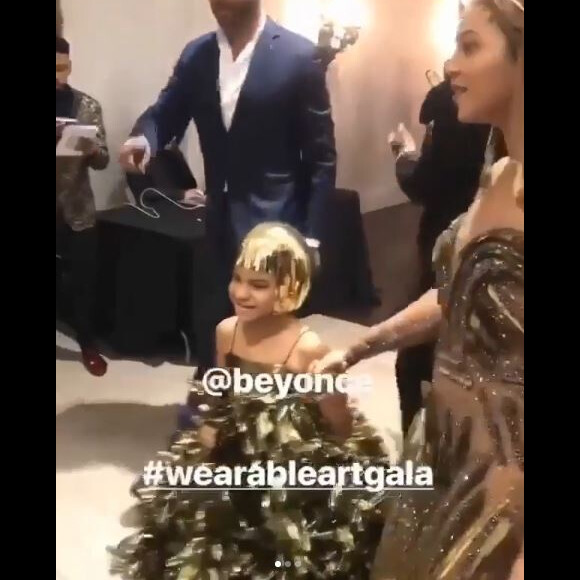 Beyoncé et sa fille Blue Ivy à la soirée Wearable Art Gala, samedi 17 mars à Los Angeles