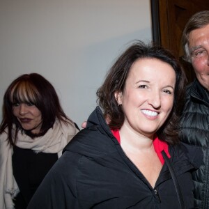 Jean-Pierre Foucault et Anne Roumanoff lors du gala de la Chaine de l'espoir au théâtre de la Tour Eiffel à Paris, France, le 26 mars 2018. Les recettes collectées (les bénéfices de la soirée) seront reversées à l'association La Chaîne de l'Espoir pour redonner vie et sourire à des enfants malades du bout du monde. © Cyril Moreau/Bestimage