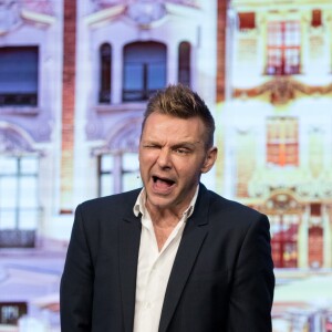 L'humoriste Jeanfi Janssens (Jean-Philippe Janssens) lors du gala de la Chaine de l'espoir au théâtre de la Tour Eiffel à Paris, France, le 26 mars 2018. Les recettes collectées (les bénéfices de la soirée) seront reversées à l'association La Chaîne de l'Espoir pour redonner vie et sourire à des enfants malades du bout du monde. © Cyril Moreau/Bestimage