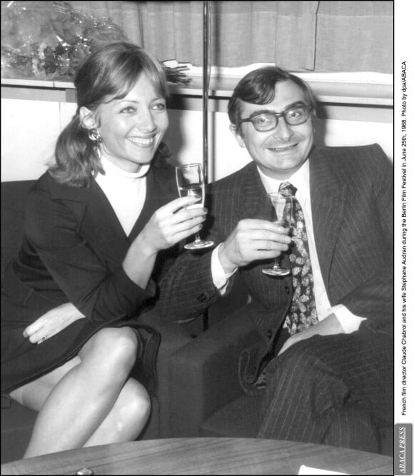 Claude Chabrol et sa femme Stéphane Audran au Berlin Film Festival en 1968.