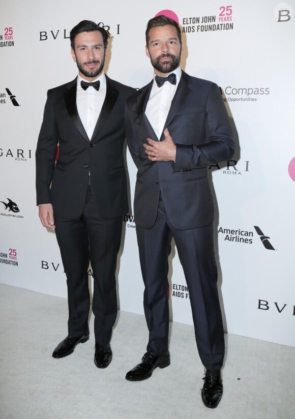 Ricky Martin et son mari Jwan Yosef - 26ème édition de la soirée "Elton John AIDS Foundation Oscar Party" 2018 à West Hollywood le 4 mars 2018 © Pma/AdMedia via ZUMA Wire/ Bestimage