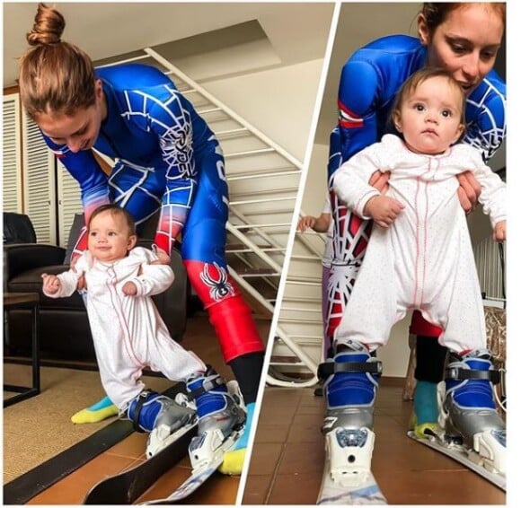 Jackie Chamoun pose avec sa fille Gaïa sur Instagram le 6 février 2018.