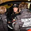 Exclusif - Sarah Lavoine et ses enfants - Course "Talon Pointe by Abarth" au circuit Bugatti du Mans les 24 et 25 mars 2018.