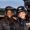 Exclusif - Hapsatou Sy, Aïda Touihri - Course "Talon Pointe by Abarth" au circuit Bugatti du Mans les 24 et 25 mars 2018.