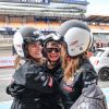 Exclusif - Agnès Boulard (Mademoiselle Agnès), Emma de Caunes en pleurs, Karole Rocher - Course "Talon Pointe by Abarth" au circuit Bugatti du Mans les 24 et 25 mars 2018.