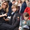 Exclusif - Sandra Sisley, Sarah Lavoine et ses fils - Course "Talon Pointe by Abarth" au circuit Bugatti du Mans les 24 et 25 mars 2018.