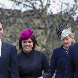 La princesse Eugenie et son fiancé Jack Brooksbanke, Peter et Autumn Phillips01/04/2018 -