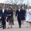 La princesse Eugenie et son fiancé Jack Brooksbanke, Peter et Autumn Phillips01/04/2018 -