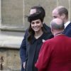 Catherine (Kate) Middleton enceinte, duchesse de Cambridge et le prince William, duc de Cambridge 01/04/2018 -