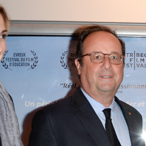 Julie Gayet et François Hollande - Première du film "The Ride" au MK2 Bibliothèque à Paris. Le 26 janvier 2018 © Coadic Guirec / Bestimage