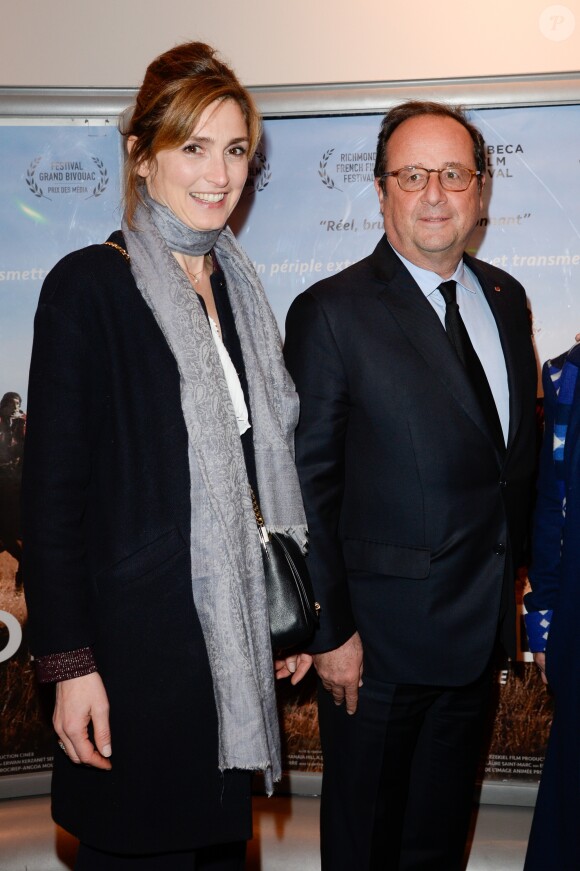 Julie Gayet et François Hollande - Première du film "The Ride" au MK2 Bibliothèque à Paris. Le 26 janvier 2018 © Coadic Guirec / Bestimage