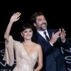 Penélope Cruz et son mari Javier Bardem - Avant-première du film "Loving Pablo" lors du 65e festival du film de San Sebastian, le 30 octobre 2017.