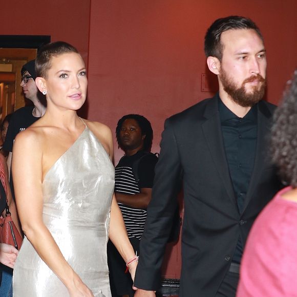 Kate Hudson et son compagnon Danny Fujikawa ont assisté à une projection de film à AMC au Times Square à New York, le 23 septembre 2017