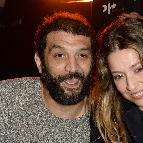 Ramzy Bédia et sa compagne Marion au match de boxe "La Conquête" Acte 4 Tony Yoka contre Cyril Léonet au Palais des sports de Paris le 7 avril 2018 (Victoire de Yoka par KO au 5e round) © Pierre Perusseau / Bestimage