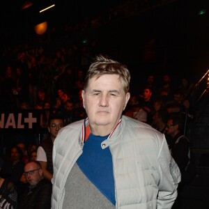 Pierre Ménès au match de boxe "La Conquête" Acte 4 Tony Yoka contre Cyril Léonet au Palais des sports de Paris le 7 avril 2018 (Victoire de Yoka par KO au 5e round) © Pierre Perusseau / Bestimage