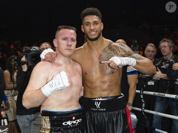 Match de boxe "La Conquête" Acte 4 Tony Yoka contre Cyril Léonet au Palais des sports de Paris le 7 avril 2018 (Victoire de Yoka par KO au 5e round) © Pierre Perusseau / Bestimage