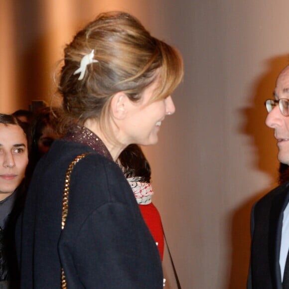 Julie Gayet et François Hollande - Première du film "The Ride" au MK2 Bibliothèque à Paris. Le 26 janvier 2018 © Coadic Guirec / Bestimage