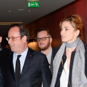 François Hollande et Julie Gayet - Première du film "The Ride" au MK2 Bibliothèque à Paris. Le 26 janvier 2018 © Coadic Guirec / Bestimage