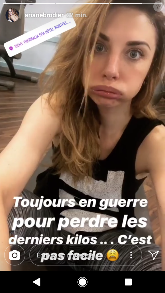 Ariane Brodier sportive, 13 avril 2018, Instagram
