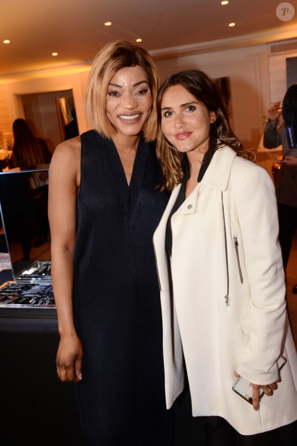 Exclusif - Gabrielle Eymard et Joyce Jonathan - Soirée de lancement des cosmétiques Eymard Gabrielle à l'hôtel Shangri-La à Paris, France, le 12 avril 2018. © Rachid Bellak/Bestimage