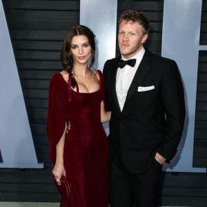 Emily Ratajkowski et son mari Sebastian Bear-McClard à la soirée Vanity Fair Oscar au Wallis Annenberg Center à Beverly Hills, le 4 mars 2018