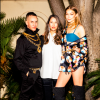 Jeremy Scott, Ann-Sofie Johansson et Gigi Hadid annoncent la sortie de la collection Moschino TV H&M. Avril 2018.