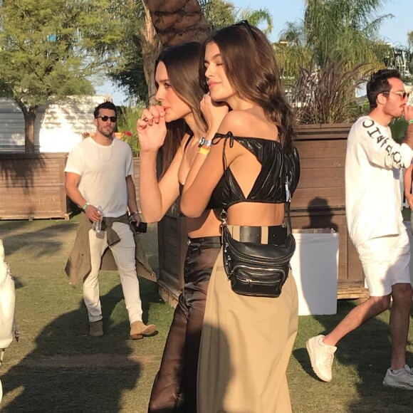Kaia Gerber - Exclusif - Les célébrités arrivent au festival de musique de Coachella à Indio le 13 avril 2018.  Exclusive - Germany call for price - Celebrities arrives at the music festival of Coachella in Indio April 13th, 2018.13/04/2018 - Indio