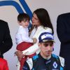 Charlotte Casiraghi et son fils Raphaël, Sébastien Buemi - Grand Prix de Formule E à Monaco le 13 mai 2017. © Claudia Albuquerque/ Bestimage