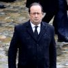François Hollande - Hommage national au lieutenant-colonel de gendarmerie Arnaud Beltrame aux Invalides à Paris. Le 28 mars 2018. © Cyril Moreau / Bestimage