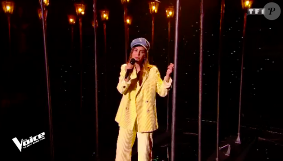 Liv Del Estal dans The Voice 7 sur TF1, le 21 avril 2018.