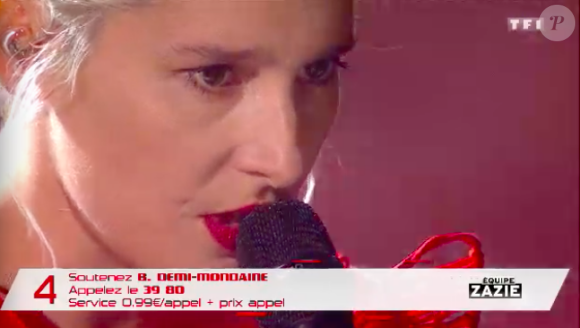 B Demi-Mondaine le 21 avril 2018 dans The Voice 7 sur TF1.