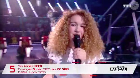 Ecco dans The Voice 7 sur TF1 le 21 avril 2018.