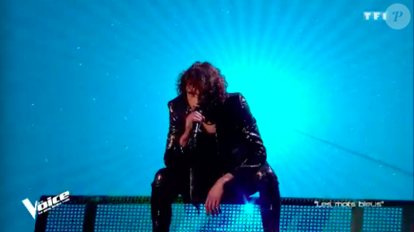 Xam Hurricane dans "The Voice 7" sur TF1, le 21 avril 2018.