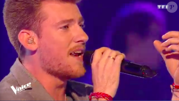 Casanova dans "The Voice 7" sur TF1 le 21 avril 2018.