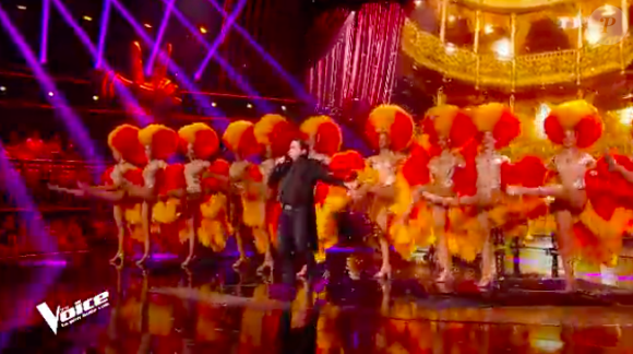 Frédéric Longbois dans The Voice 7 sur TF1 le 21 avril 2018.