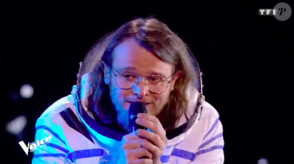 Guillaume dans "The Voice 7" sur TF1 le 21 avril 2018.