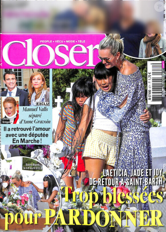 Couverture du magazine "Closer", numéro du 20 avril 2018.