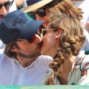 Ophélie Meunier et son mari Mathieu Vergne au Monte-Carlo Country Club lors du Rolex Monte-Carlo Masters 2018 à Roquebrune Cap Martin, France, le 21 avril 2018. © Jean-François Ottonello/Nice Matin/Bestimage