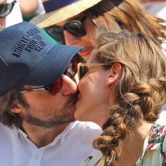 Ophélie Meunier et son mari Mathieu Vergne au Monte-Carlo Country Club lors du Rolex Monte-Carlo Masters 2018 à Roquebrune Cap Martin, France, le 21 avril 2018. © Jean-François Ottonello/Nice Matin/Bestimage