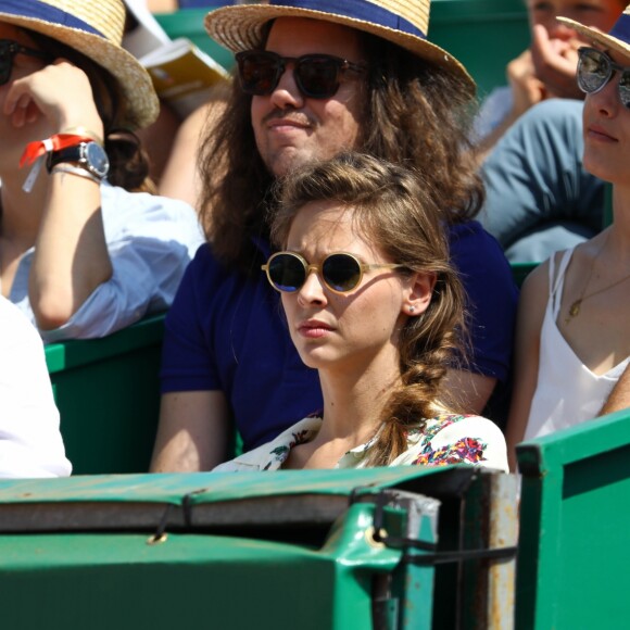 Ophélie Meunier et son mari Mathieu Vergne au Monte-Carlo Country Club lors du Rolex Monte-Carlo Masters 2018 à Roquebrune Cap Martin, France, le 21 avril 2018. © Jean-François Ottonello/Nice Matin/Bestimage