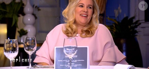 Hélène Darroze lors de la grande finale de "Top Chef 2018" (M6) mercredi 25 avril 2018.