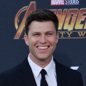 Scarlett Johansson et Colin Jost à la première de 'Avengers: Infinity War' au El Capitan à Hollywood, le 23 avril 2018