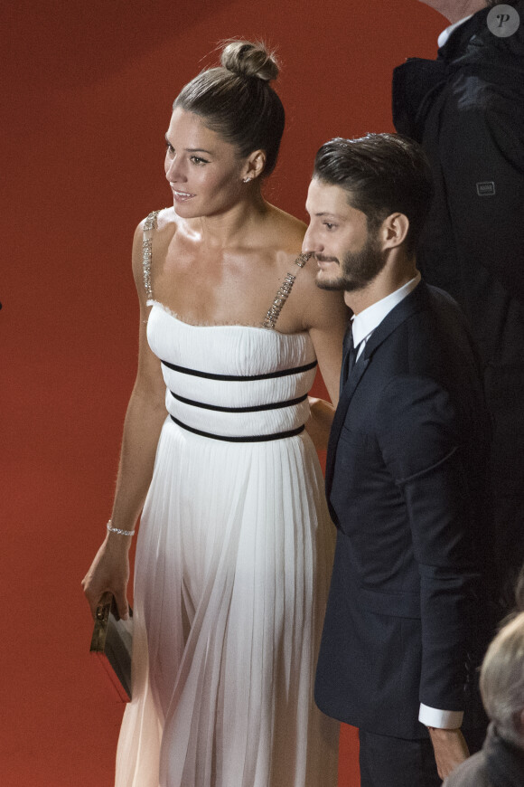 Exclusif - Natasha Andrews (robe Dior) et son compagnon Pierre Niney - Arrivées à la 42e cérémonie des César à la salle Pleyel à Paris. Le 24 février 2017 © Pierre Perusseau / Bestimage