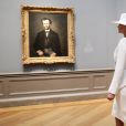 La Première Dame américaine Melania Trump visite la National Gallery of Art à Washington, The District, Etats-Unis, le 24 avril 2018. © Stéphane Lemouton/Bestimage