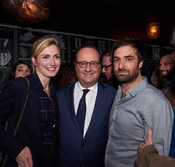 Semi-Exclusif - Julie Gayet, François Hollande et Gregory Montel - After-party de la saison 3 de la série "10 pour cent" au Montana à Paris le 25 Avril 2018 © Damien Boisson-Berçu via Bestimage 25/04/2018 - Paris