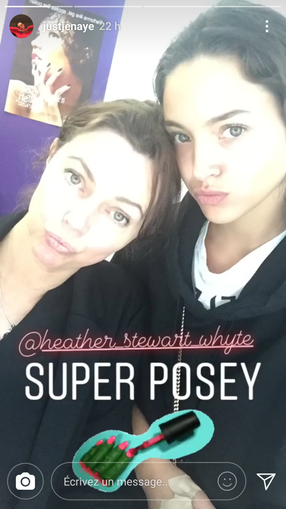 Jenaye Noah avec sa mère Heather Stewart-Whyte sur Instagram le 25 avril 2018.