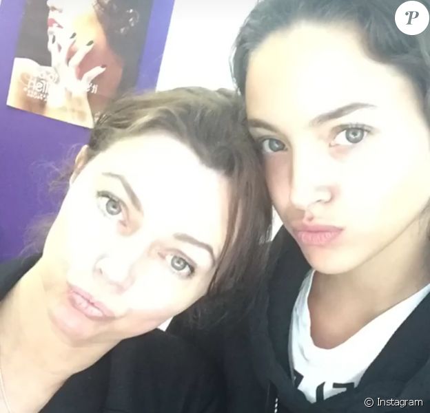 Jenaye Noah avec sa mère Heather Stewart-Whyte sur Instagram le 25 avril 2018.